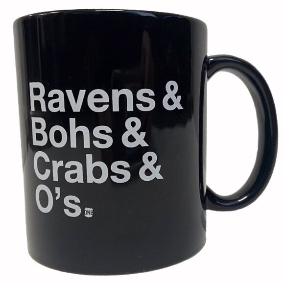 Ravens & Bohs & Crabs & O’s Coffee Mug - NEW Fast Ship - Picture 1 of 3